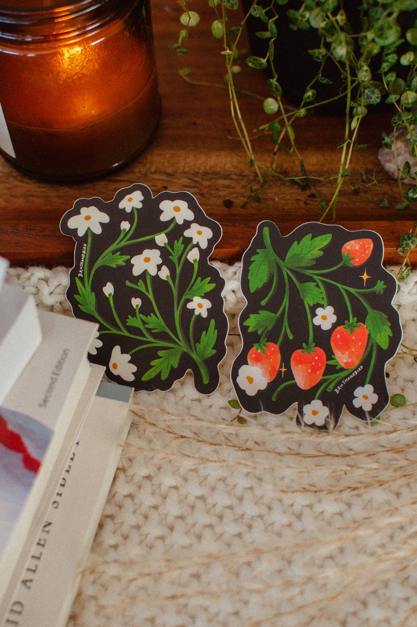 Wild Strawberries Sticker | Waterproof Vinyl Diecut Sticker