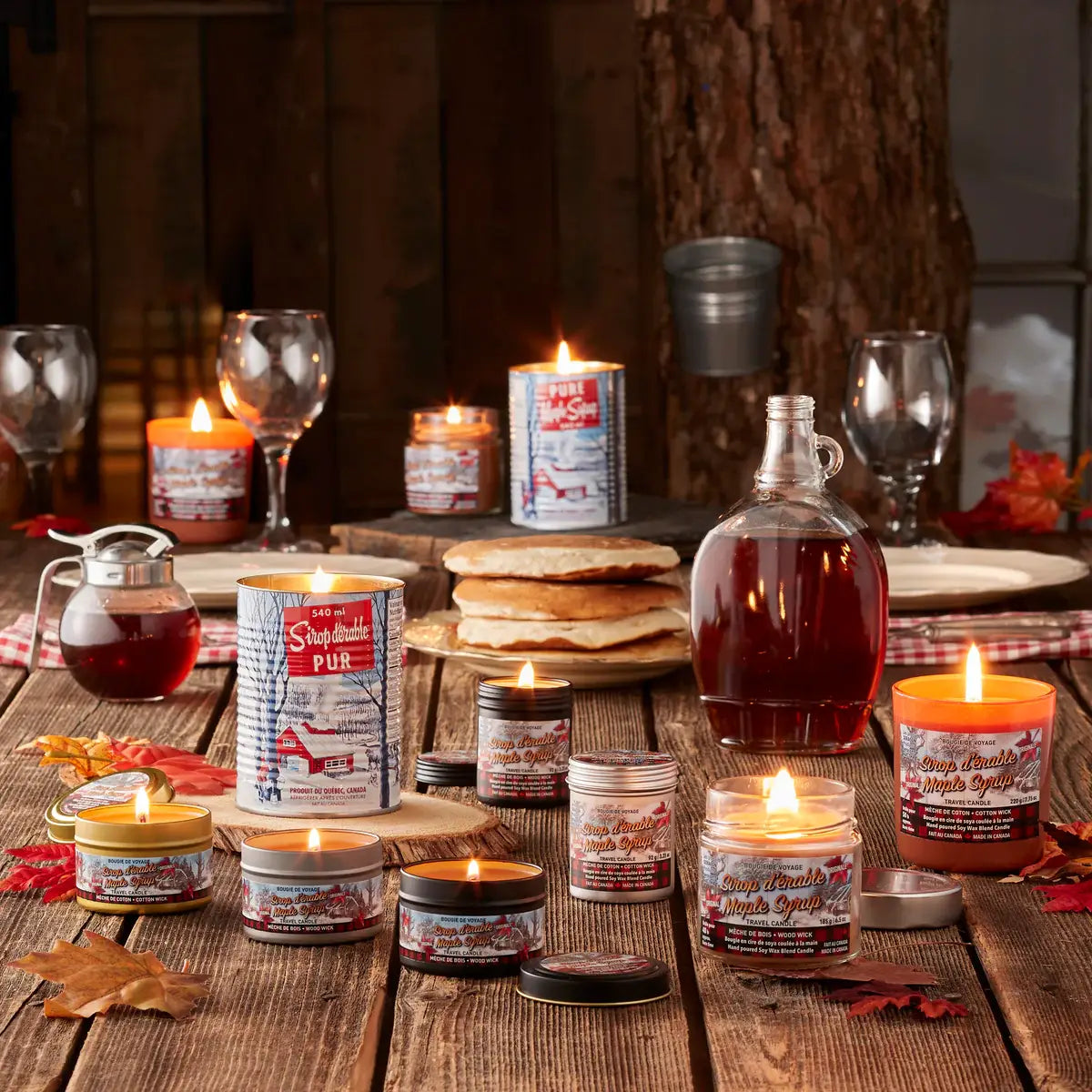 Maple Syrup Candle – 540 ml Iconic Tin Can (Wood wick)