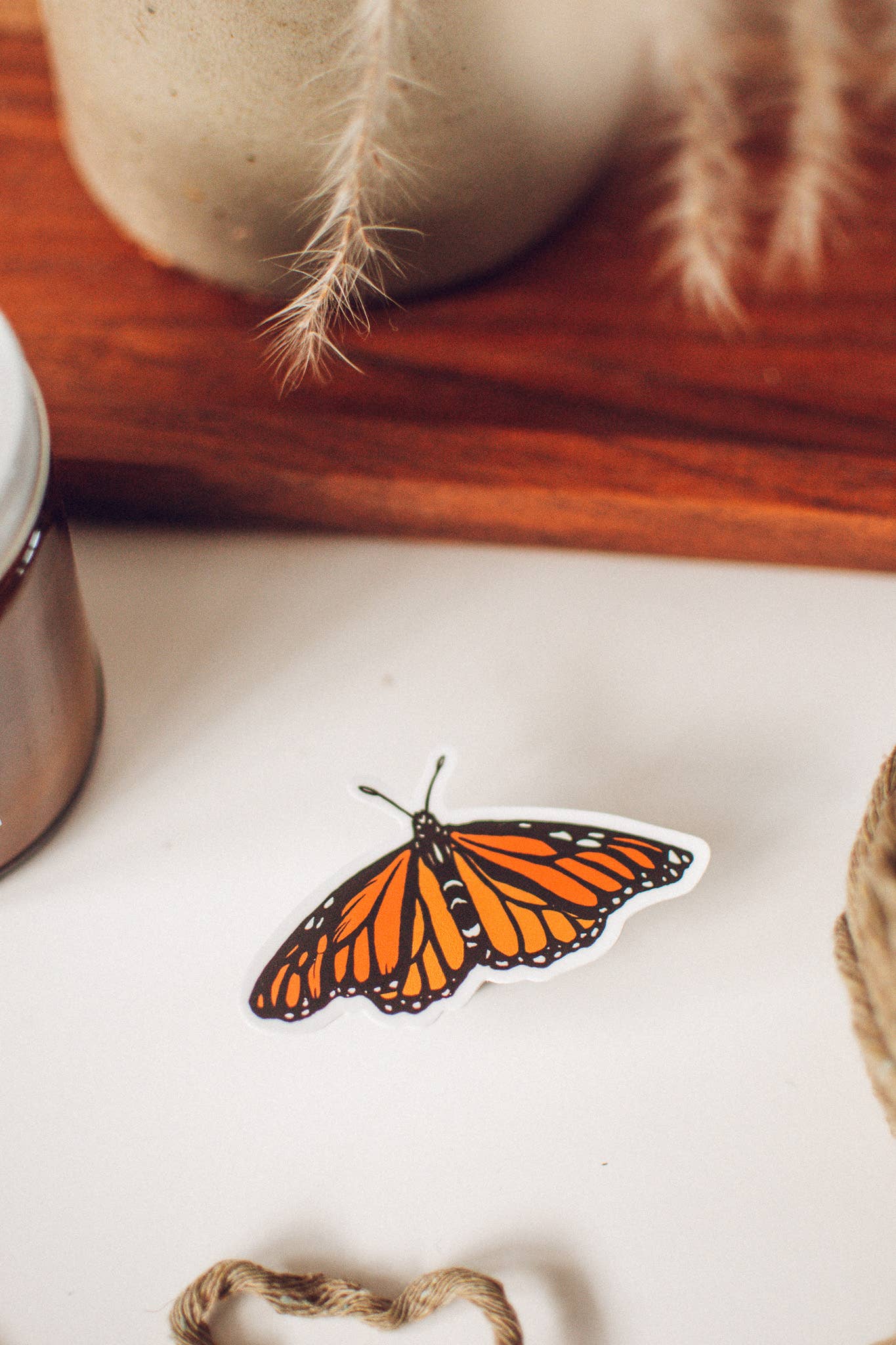 Monarch Butterfly Vinyl Diecut Sticker | Pollinator Gift