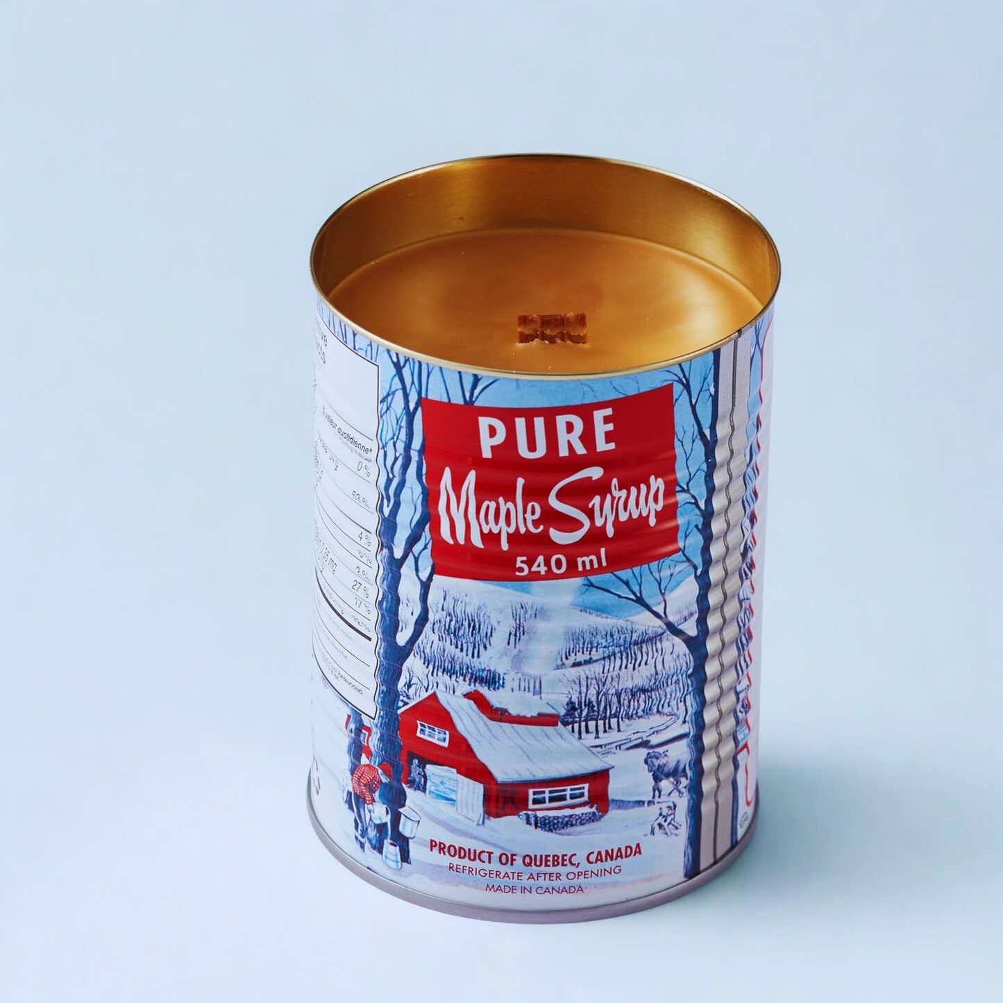 Maple Syrup Candle – 540 ml Iconic Tin Can (Wood wick)
