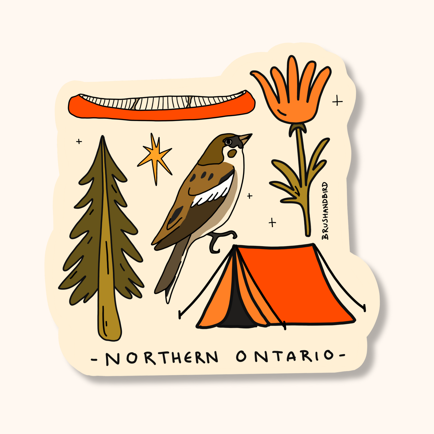 Northern Ontario Sticker | Vinyl Waterproof Sticker